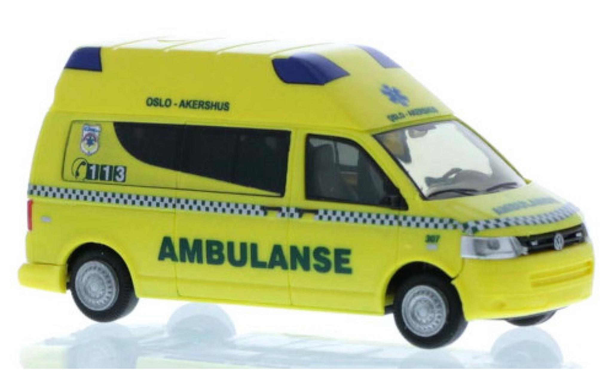 Volkswagen T5 1/87 Rietze Ambulanse (NO) 2010 modellino in miniatura