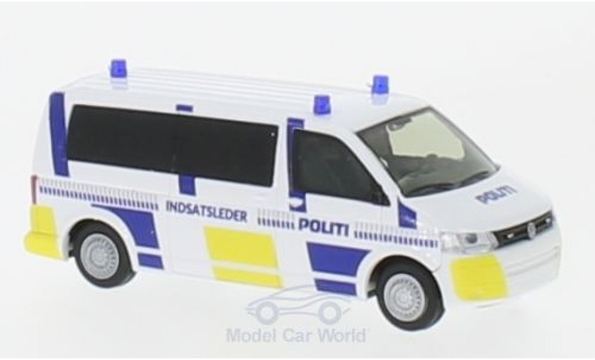 Volkswagen T5 1/87 Rietze Bus Politi 2010 modellino in miniatura