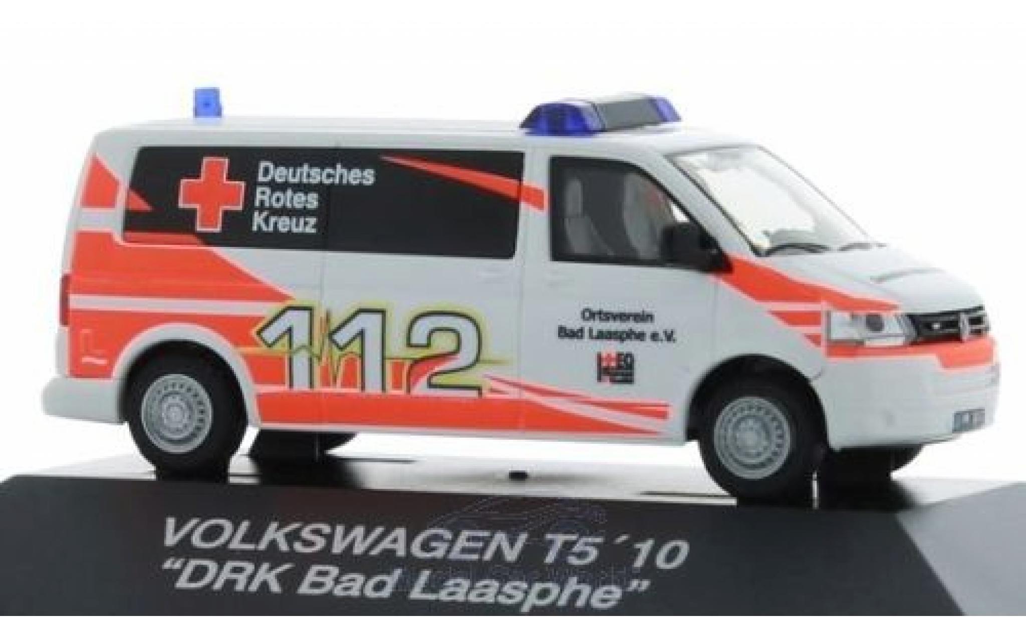 Volkswagen T5 1/87 Rietze DRK Bad Laasphe 2010 modellino in miniatura