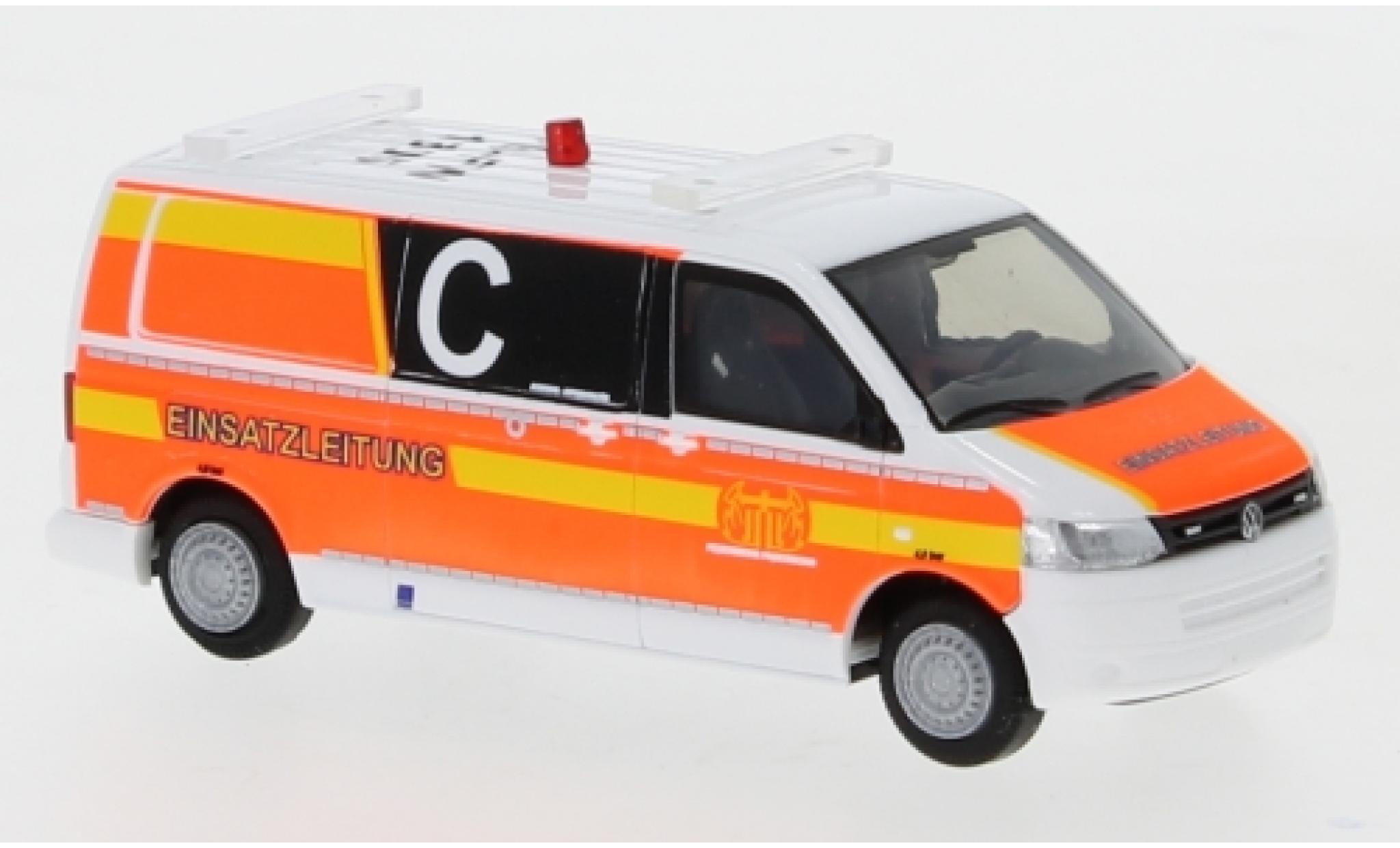 Volkswagen T5 1/87 Rietze Feuerwehr Paderborn 2010 Le contrôle opérationnel modellino in miniatura