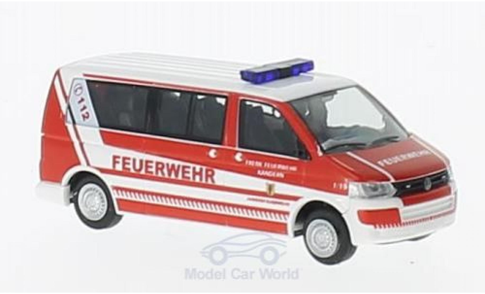 Volkswagen T5 1/87 Rietze GP LR Feuerwehr Kandern ohne Vitrine modellino in miniatura
