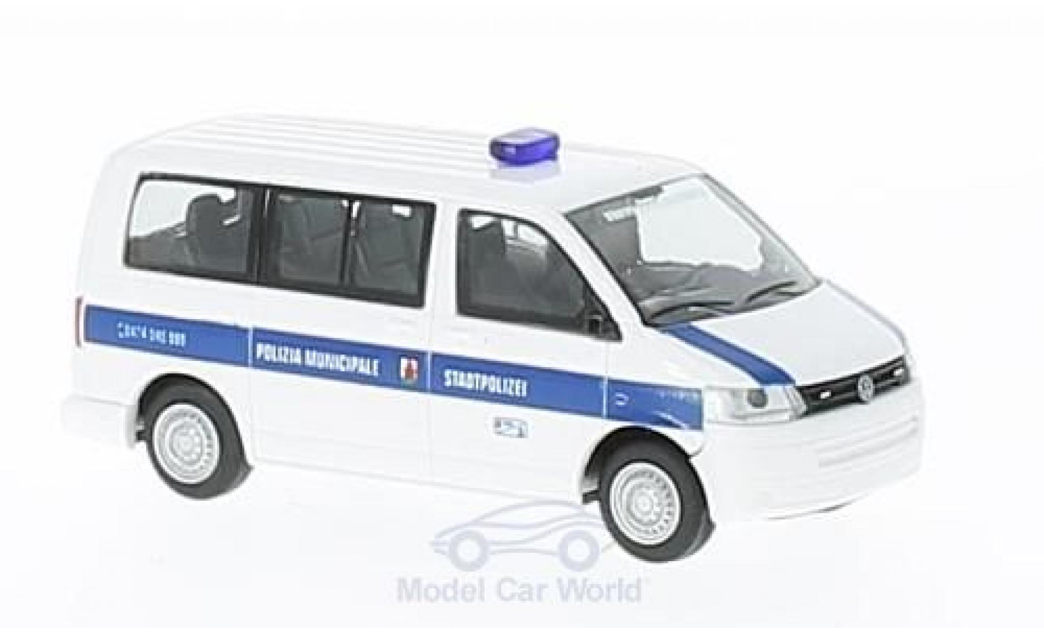 Volkswagen T5 1/87 Rietze GP Polizia Municipale (IT) ohne Vitrine modellino in miniatura