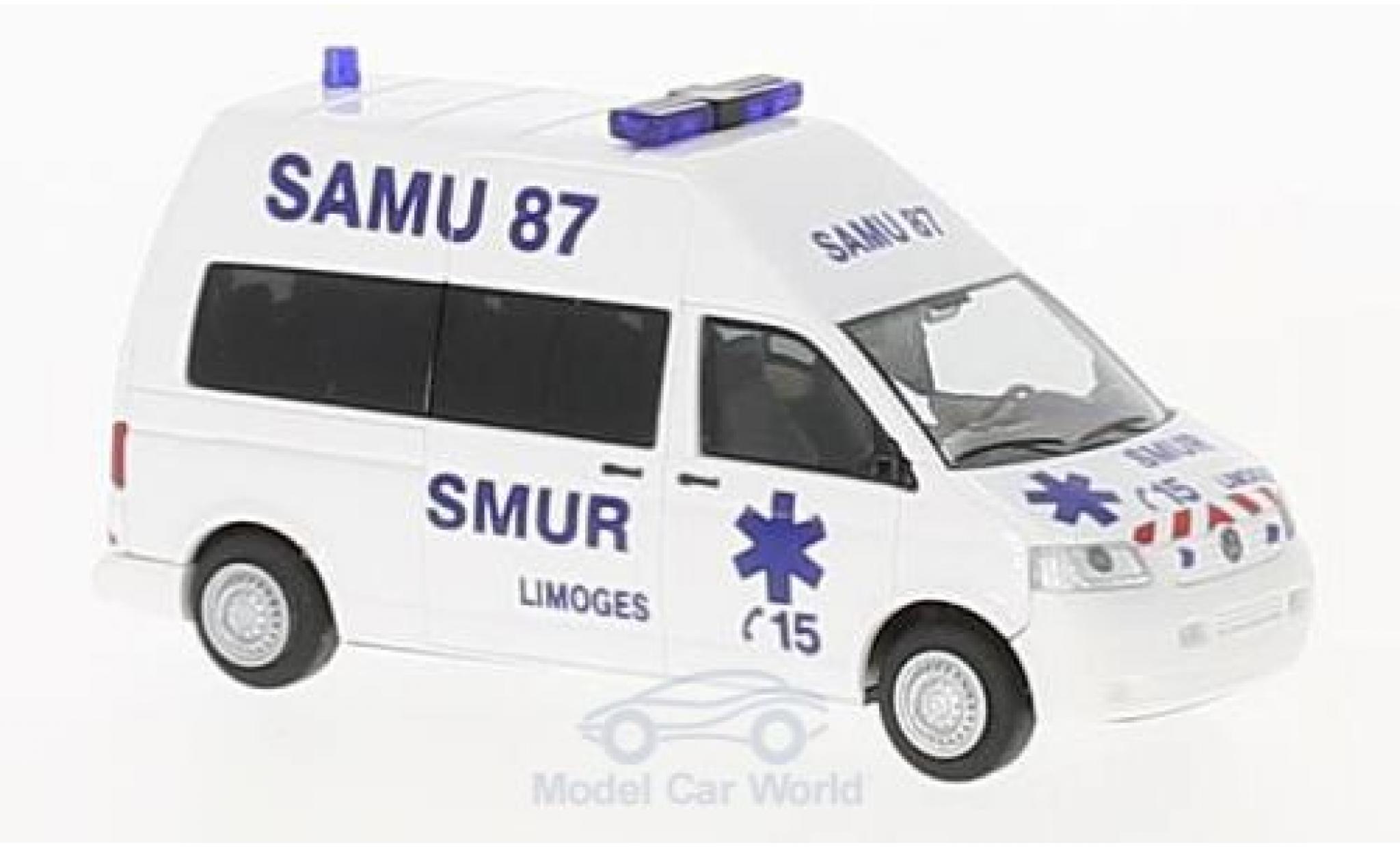 Volkswagen T5 1/87 Rietze Samu 87 Limoges (FR) modellino in miniatura
