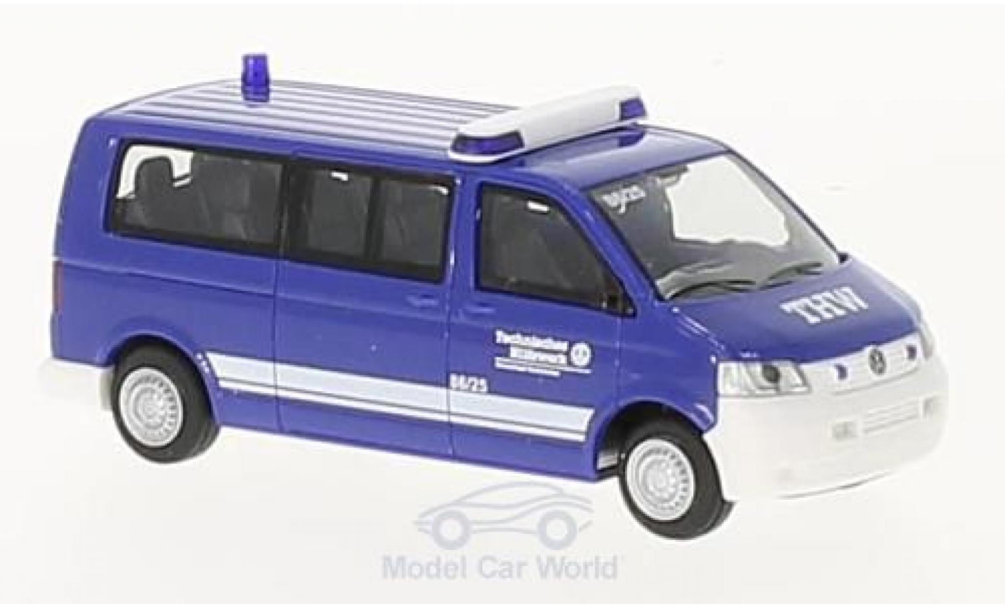 Volkswagen T5 1/87 Rietze THW OV Saarbrücken 2003 modellino in miniatura