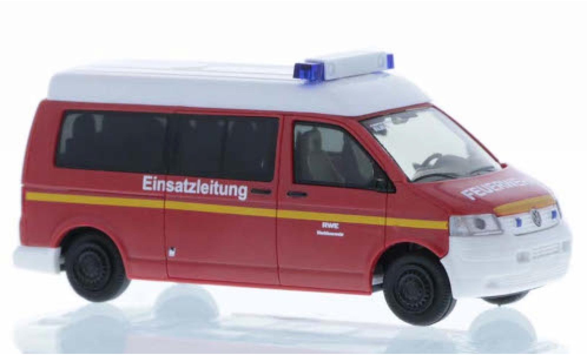 Volkswagen T5 1/87 Rietze Werkfeuerwehr RWE Weisweiler modellino in miniatura