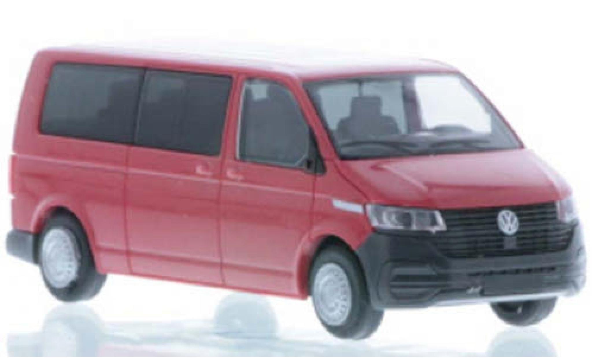 Volkswagen T6 1/87 Rietze .1 LR Bus FD rosso modellino in miniatura