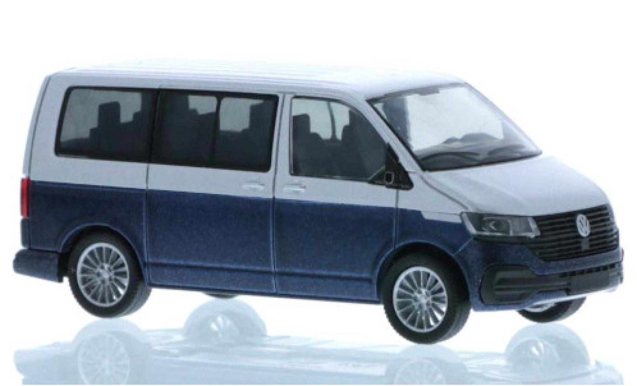 Volkswagen T6 1/87 Rietze .1 grigio/metallico blu court- empattement modellino in miniatura