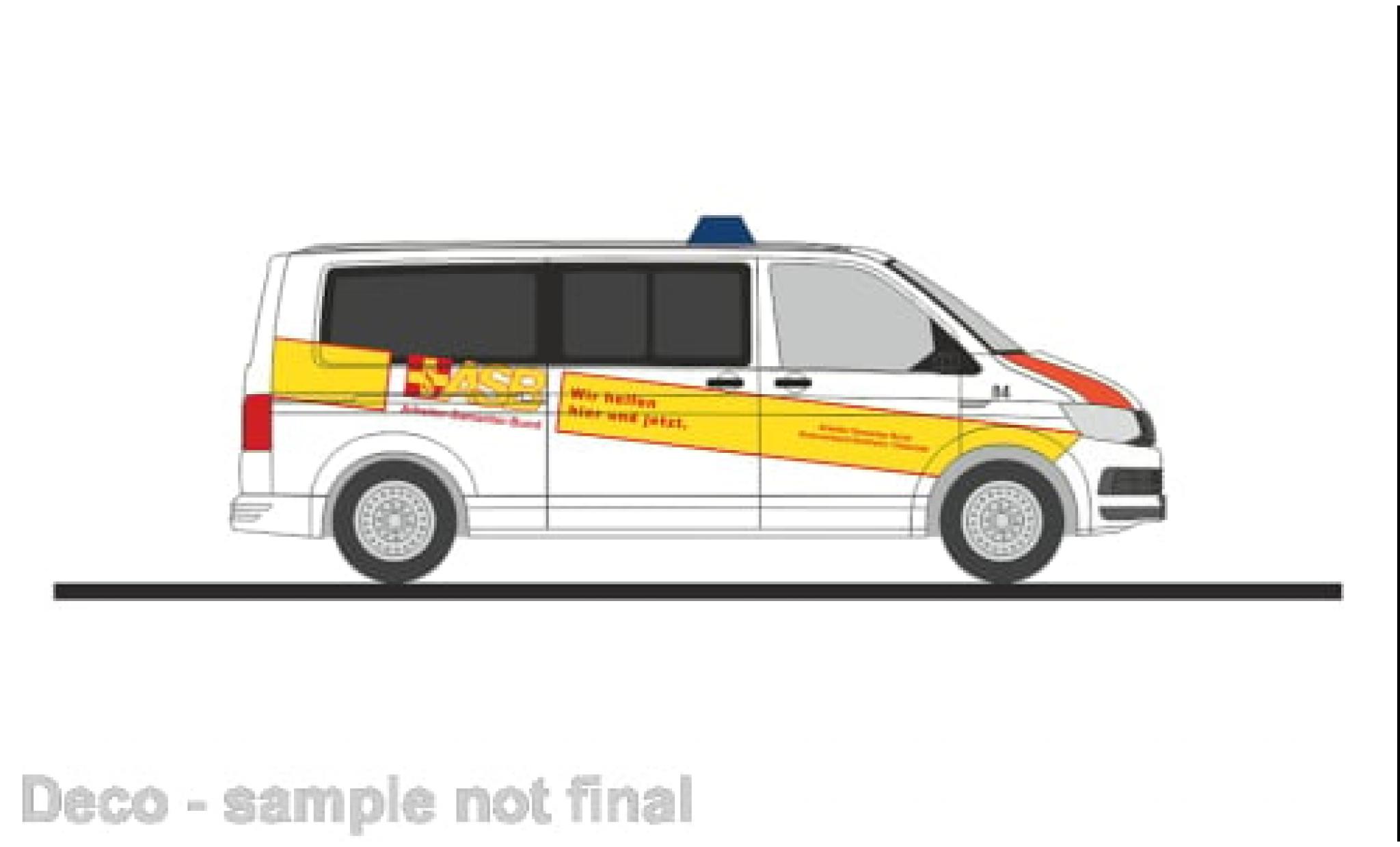 Volkswagen T6 1/87 Rietze Bus ASB Northeim/Osterode 1:87 modellino in miniatura