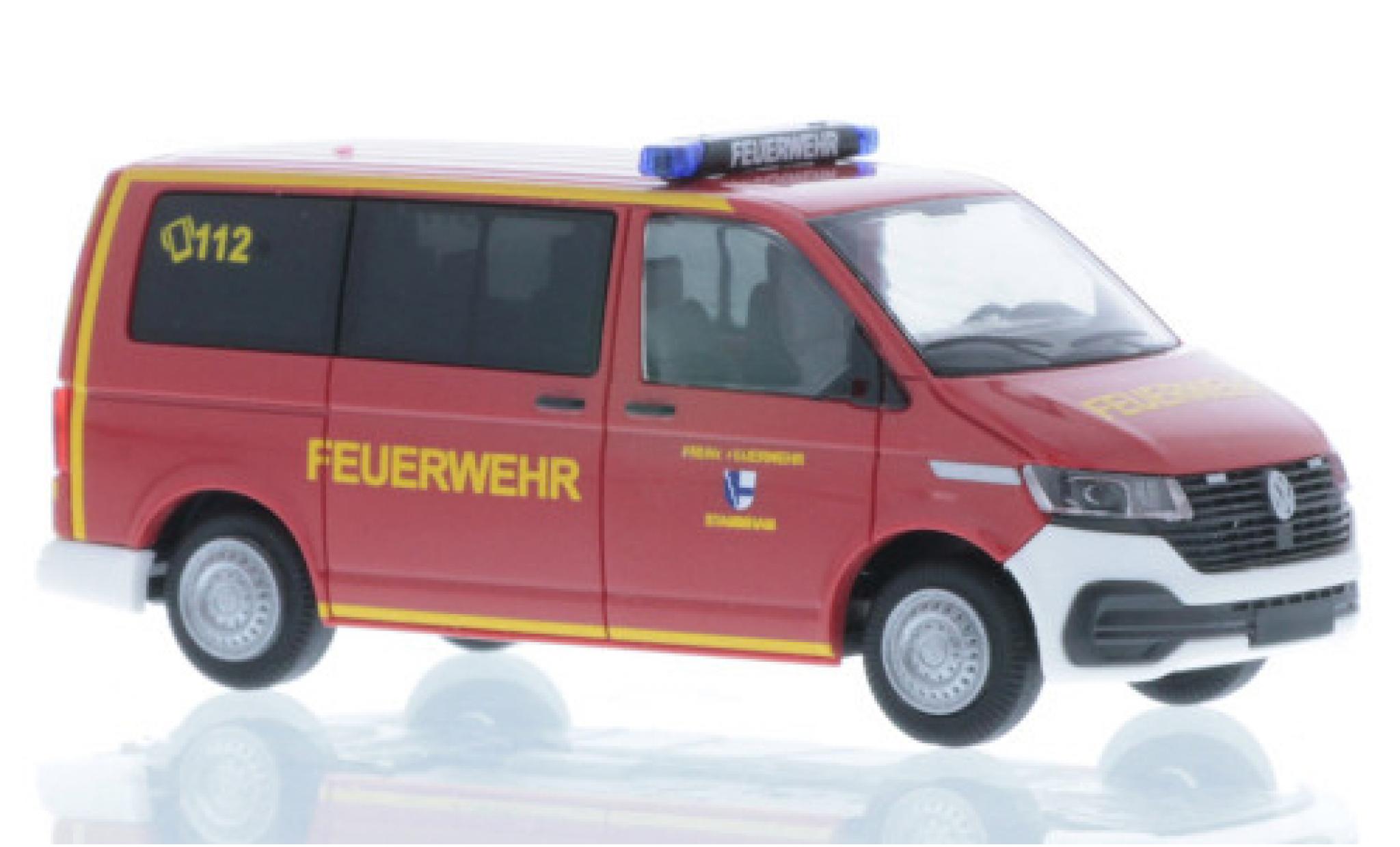 Volkswagen T6 1/87 Rietze Bus Feuerwehr Stammham / Inn modellino in miniatura