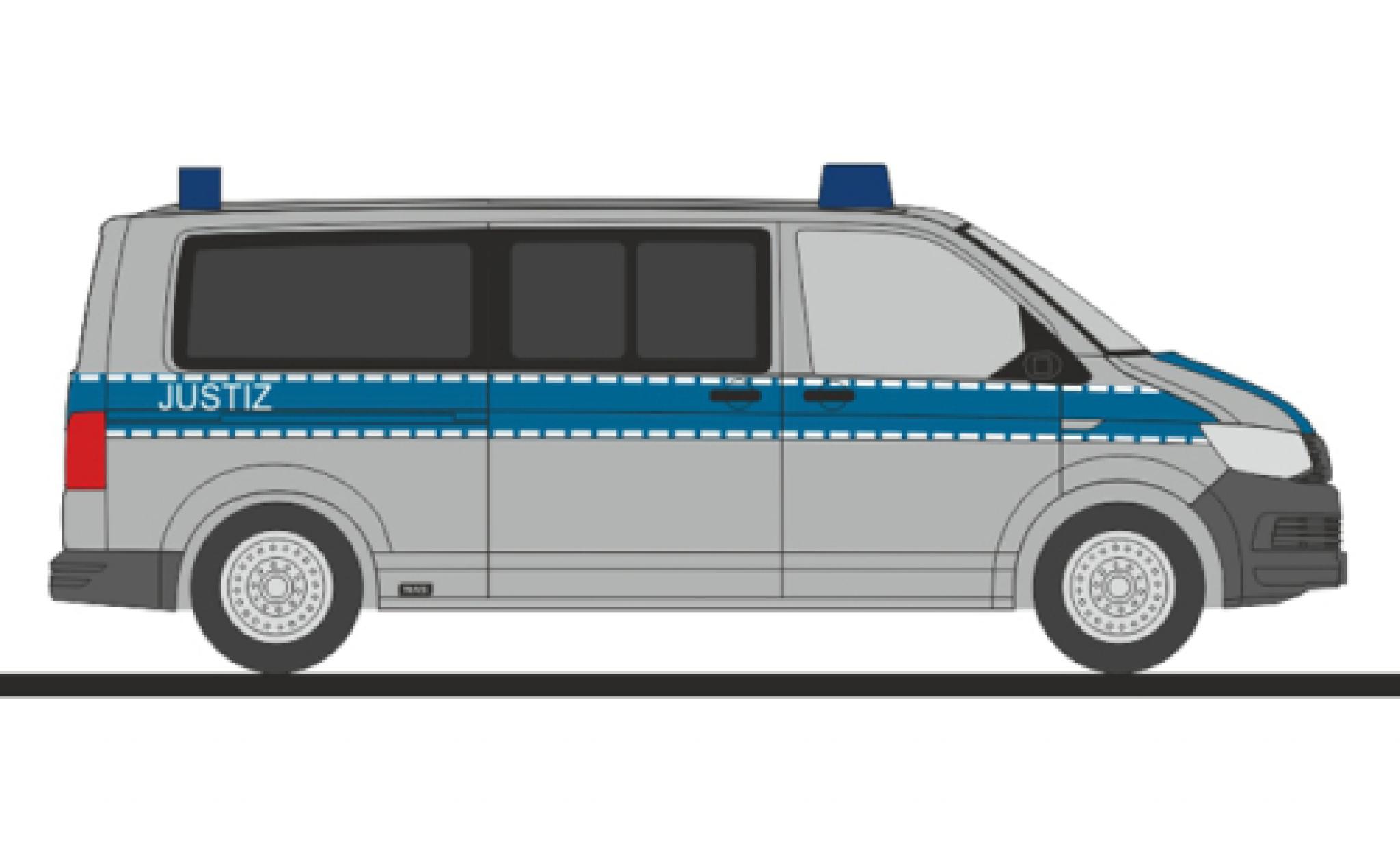 Volkswagen T6 1/87 Rietze Bus Justiz modellino in miniatura