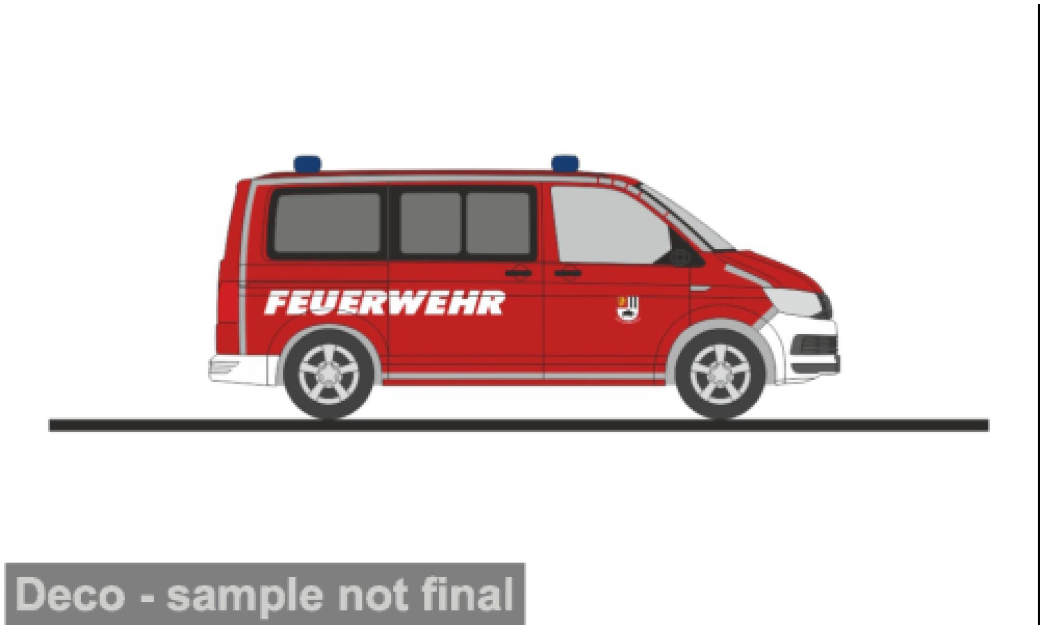 Volkswagen T6 1/87 Rietze FW Bad Berleburg 1:87 modellino in miniatura