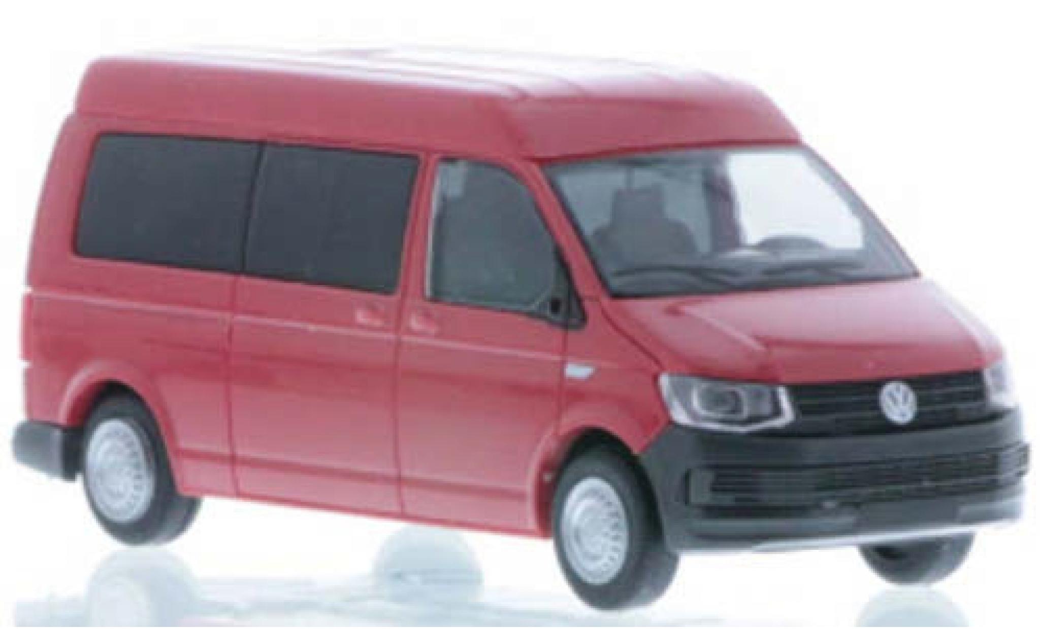 Volkswagen T6 1/87 Rietze LR Bus MD rosso modellino in miniatura