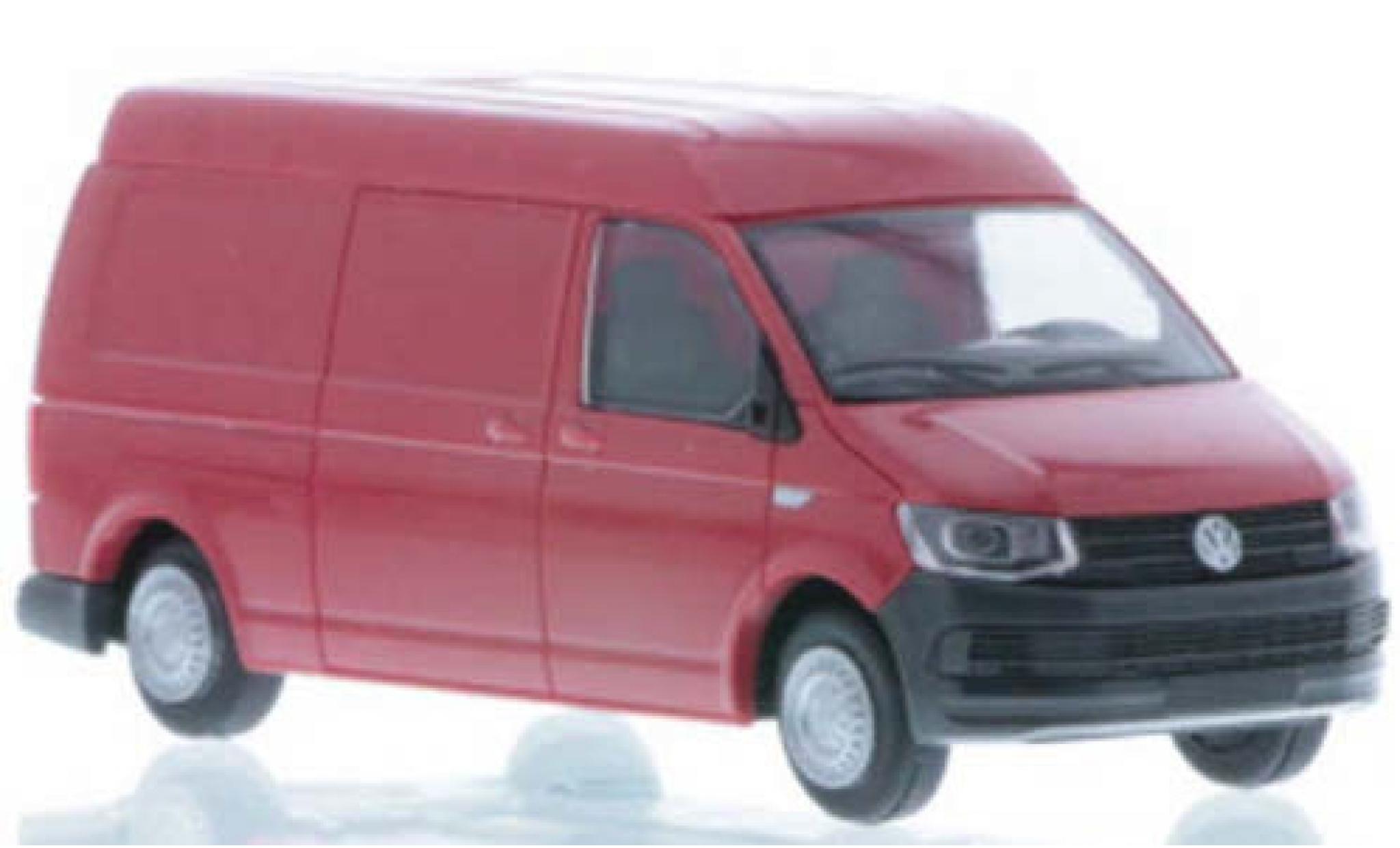 Volkswagen T6 1/87 Rietze LR Kasten MD rosso modellino in miniatura