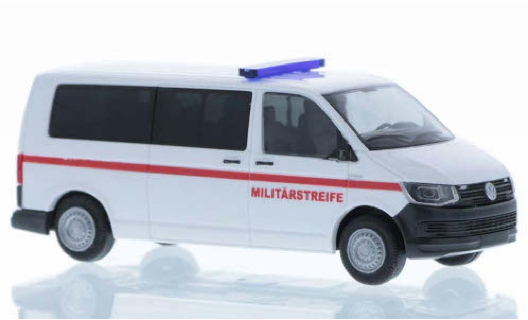 Volkswagen T6 1/87 Rietze Militärstreife (AT) plus long empattement modellino in miniatura