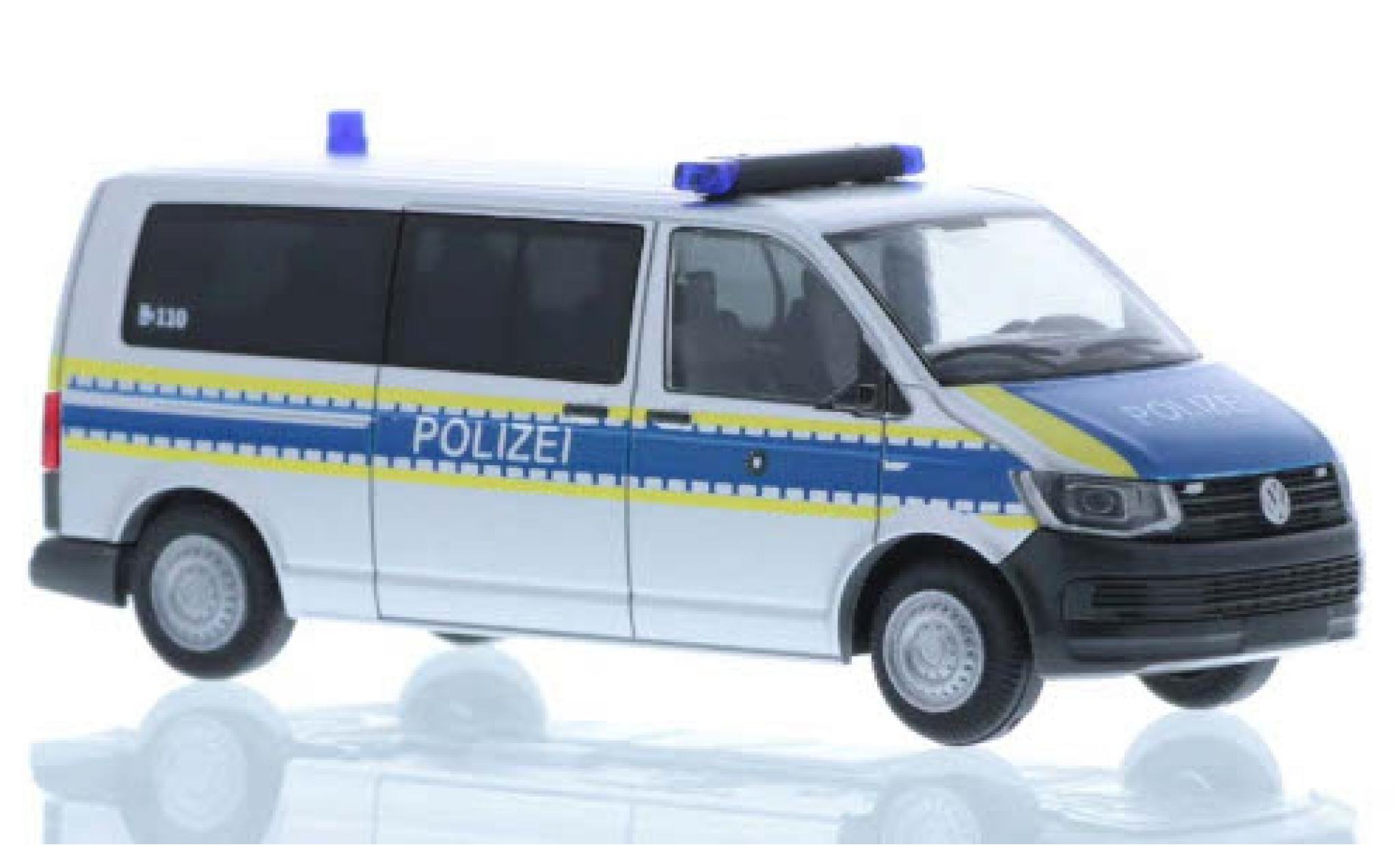 Volkswagen T6 1/87 Rietze Polizei Bayern plus long empattement modellino in miniatura