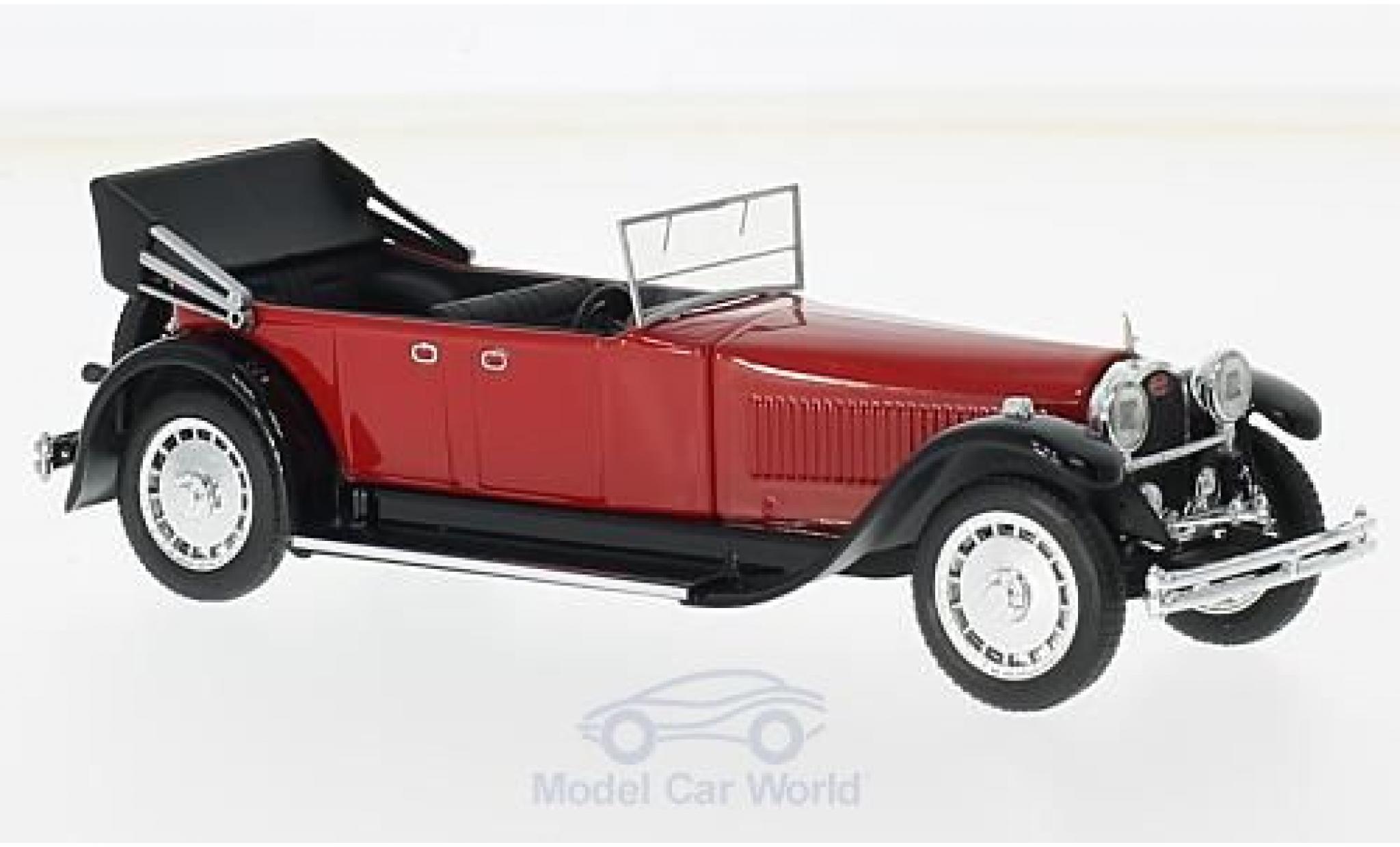 Bugatti 41 1/43 Rio Royale Torpedo rosso/nero RHD 1927 modellino in miniatura