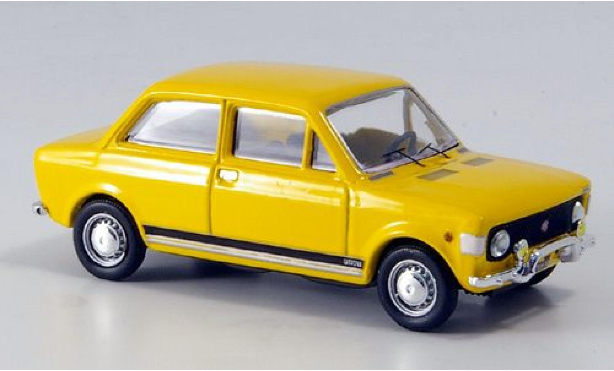 Fiat 128 1/43 Rio Rally giallo 1971 sans Vitrine modellino in miniatura