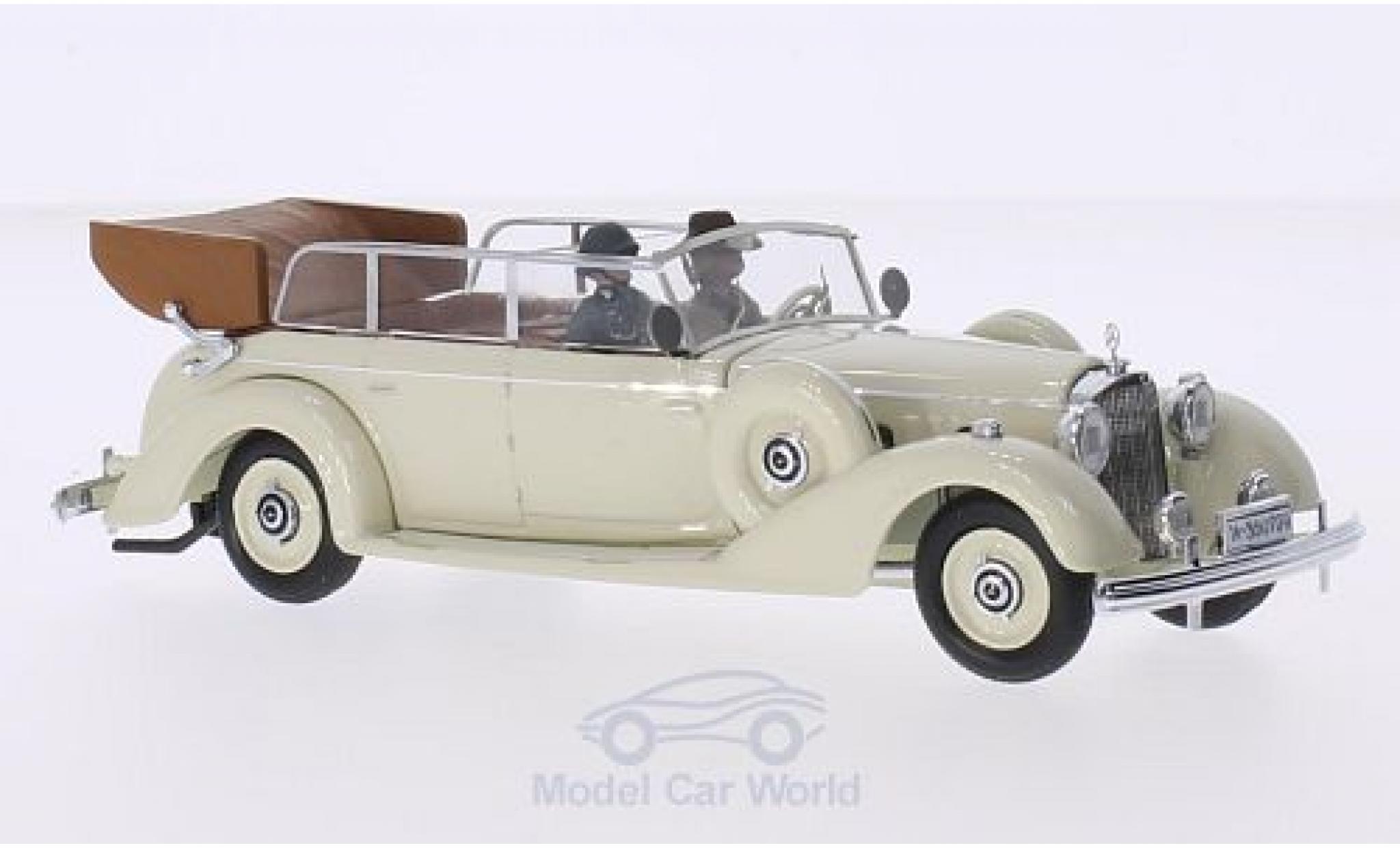 Mercedes 770 1/43 Rio K beige 1938 mit 2 Figuren modellino in miniatura