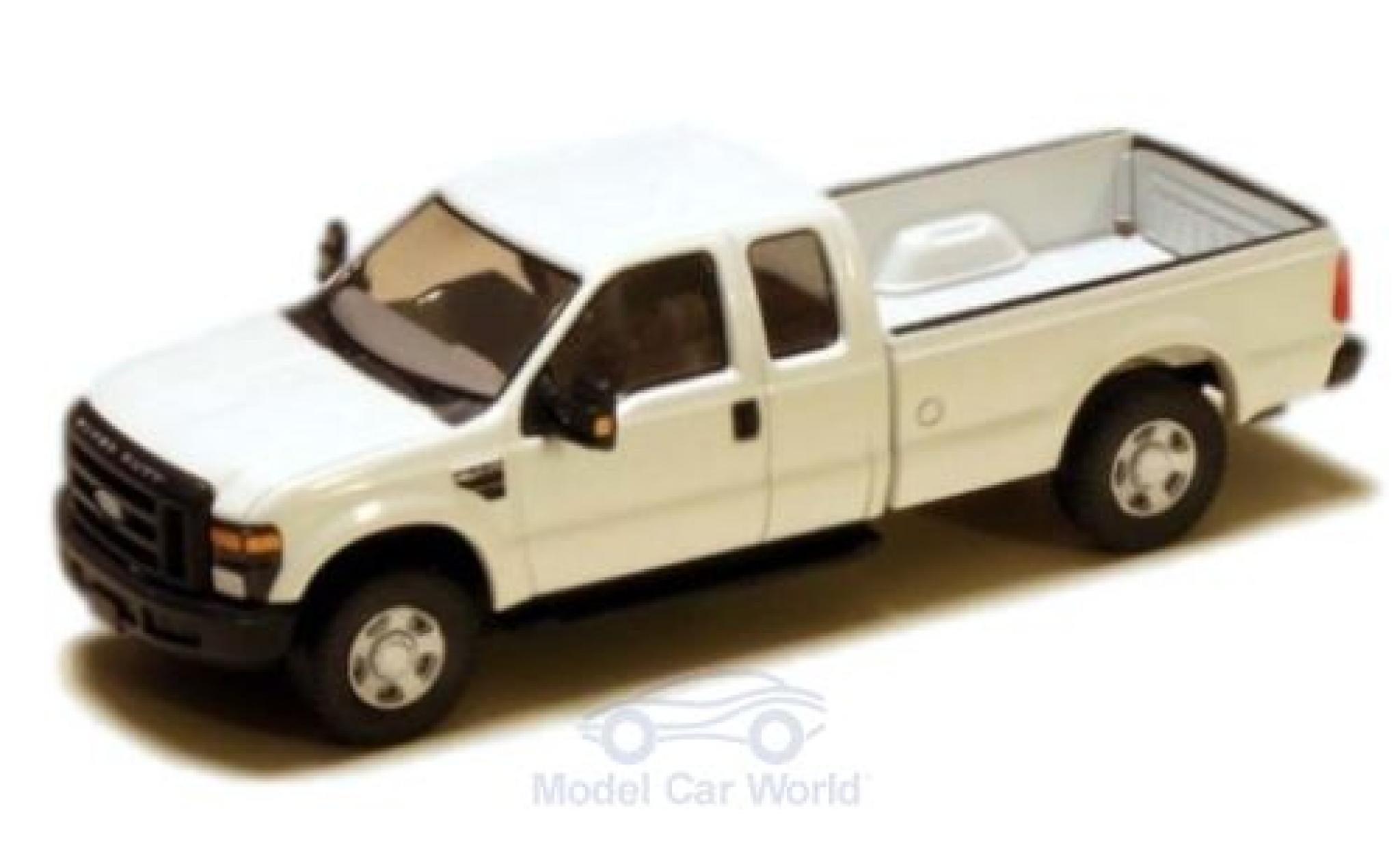 Ford F-250 1/87 River Point XLT Super Cab bianco 2008 modellino in miniatura