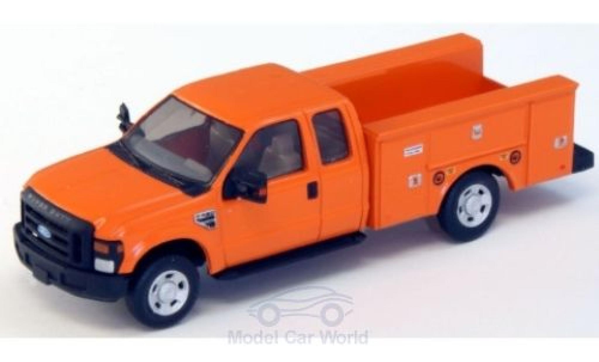 Ford F-350 1/87 River Point XLT Super Cab Utility Truck orange 2008 modellino in miniatura