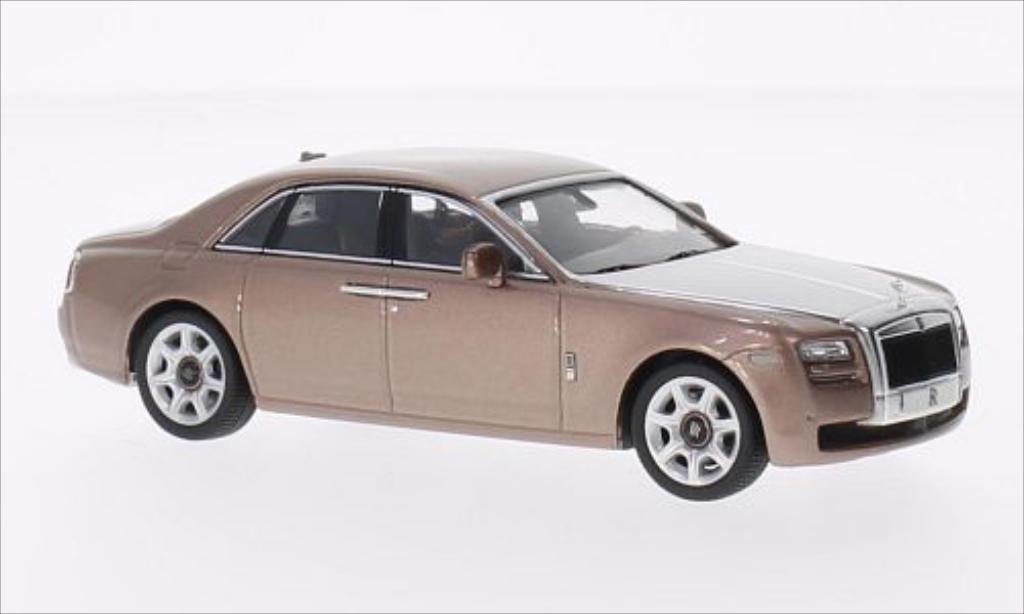 Rolls Royce Ghost 1/43 IXO metallico marroneee/grigio 2010 modellino in miniatura