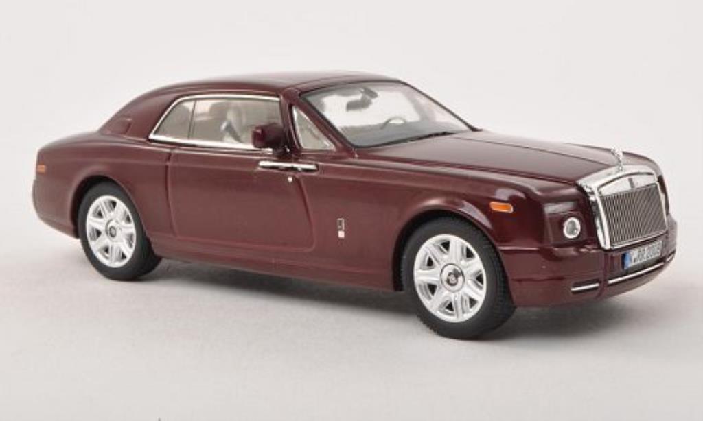 Rolls Royce Phantom 1/43 IXO Coupe rosso LHD 2008 modellino in miniatura