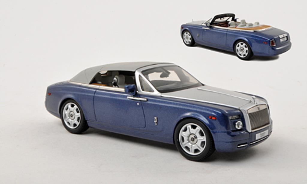 Rolls Royce Phantom 1/43 Kyosho Drophead Coupe blu/grigio LHD modellino in miniatura