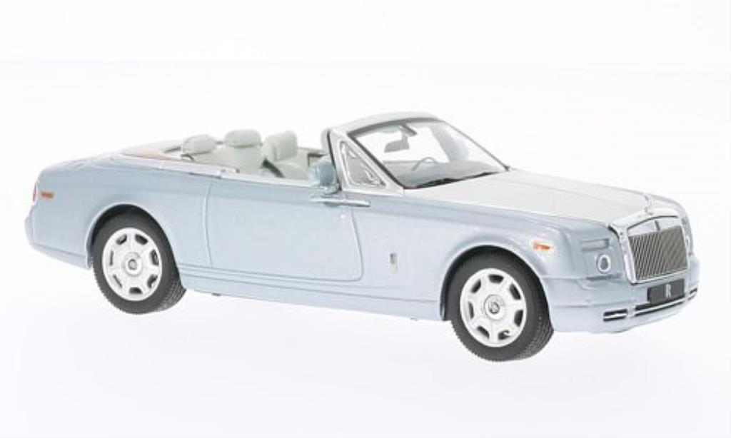 Rolls Royce Phantom 1/43 IXO Drophead Coupe blu/grigio 2009 modellino in miniatura