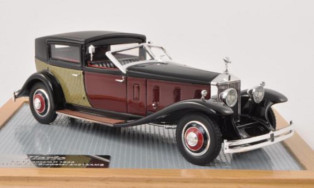 Rolls Royce Phantom 1/43 Ilario II Special Town Car Brewster nero/rosso/beige 1933 modellino in miniatura