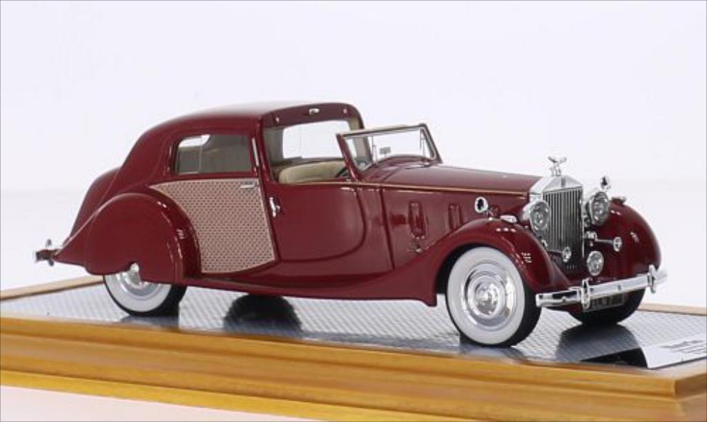 Rolls Royce Phantom 1/43 Ilario III Sedanca de Ville Park Ward rosso/Dekor RHD 1937 modellino in miniatura