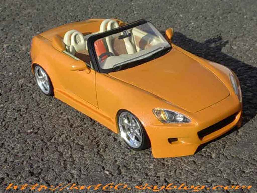 Honda S2000 1/18 Maisto orange tuning tuning modellino in miniatura
