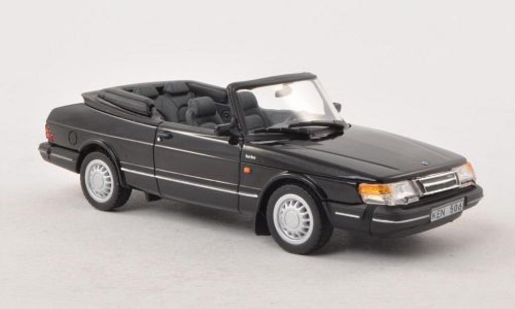 Saab 900 Turbo 1/43 Norev Turbo Cabriolet nero 1991 modellino in miniatura