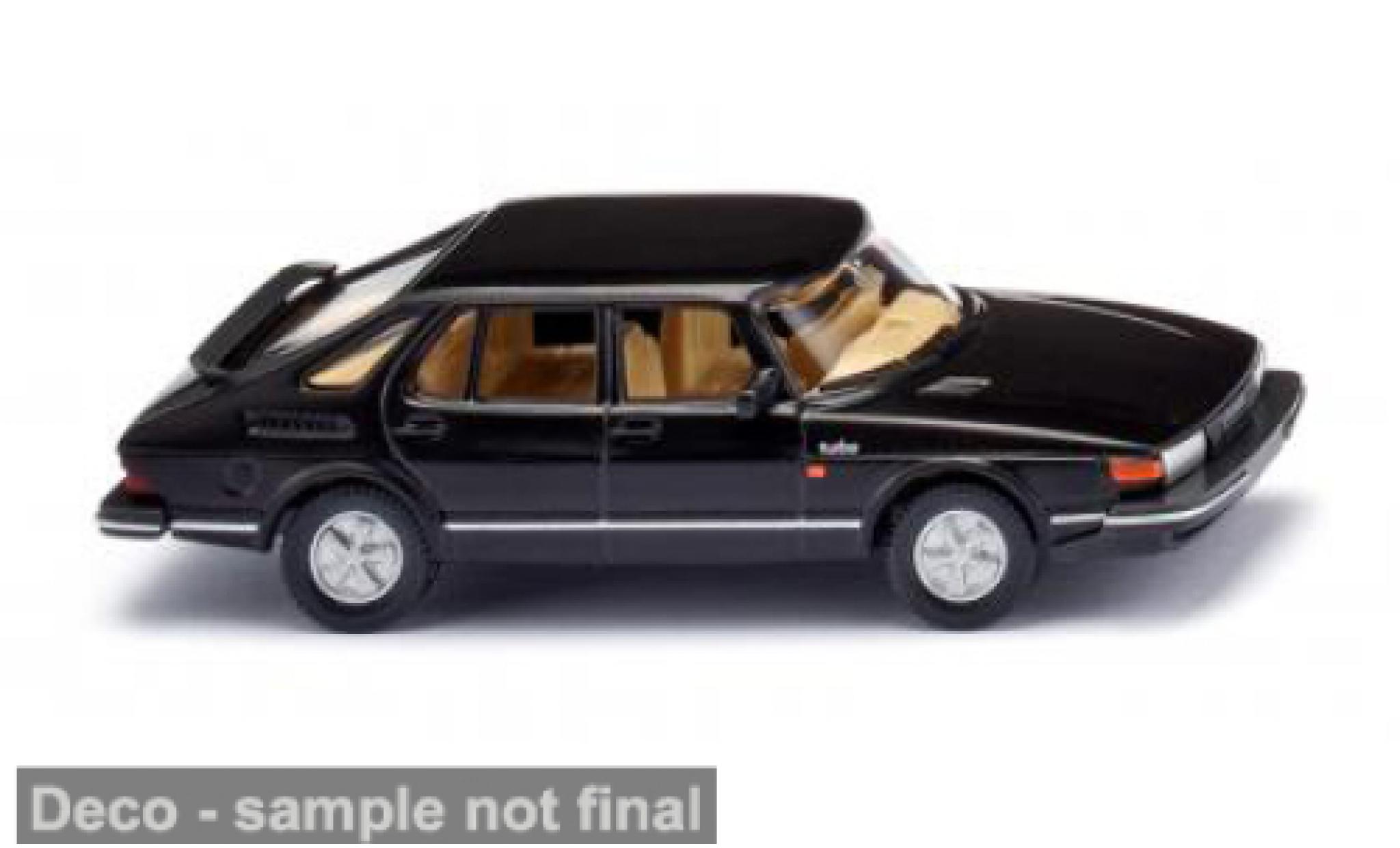 Saab 900 1/87 Wiking Turbo schwarz 1978 1:87 modellino in miniatura