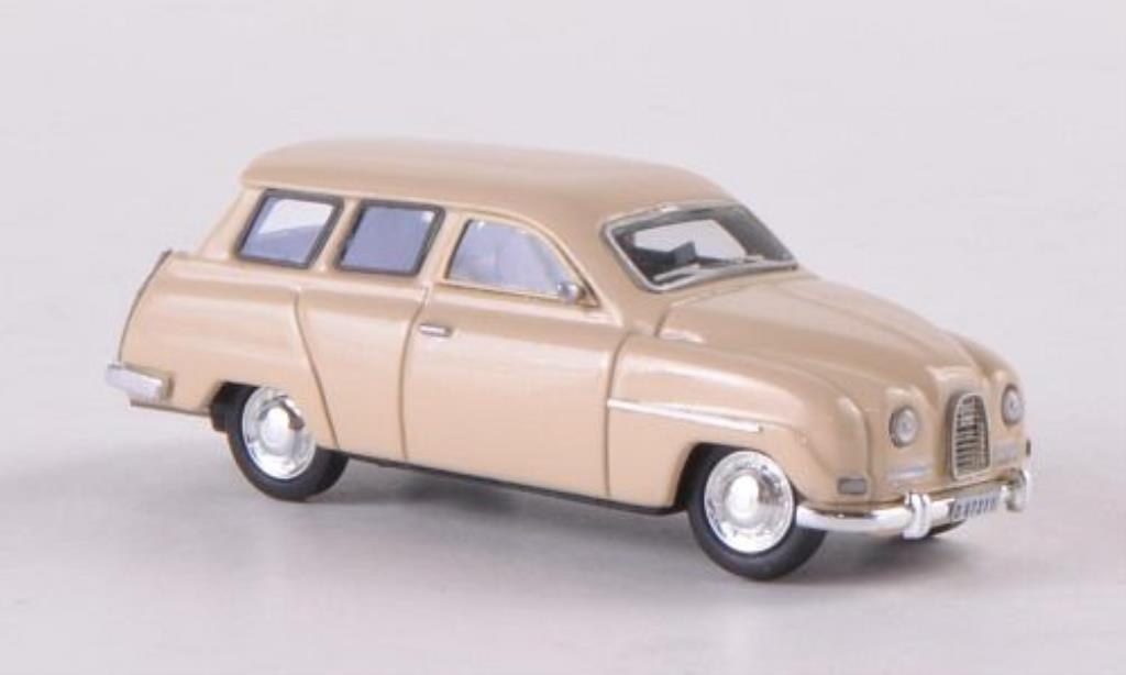 Saab 95 1/87 Neo beige modellino in miniatura