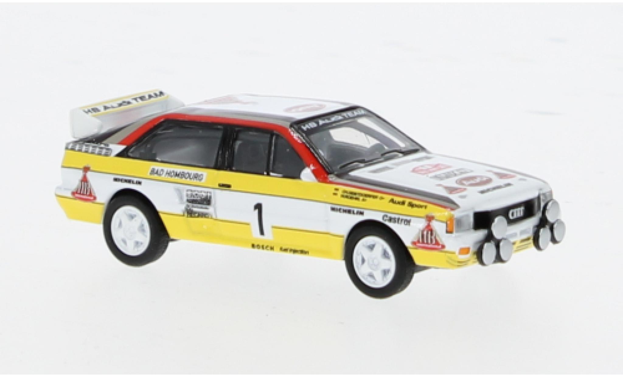 Audi Quattro 1/87 Schuco No.1 HB Rallye WM Rallye Monte Carlo 1984 1:87 modellino in miniatura