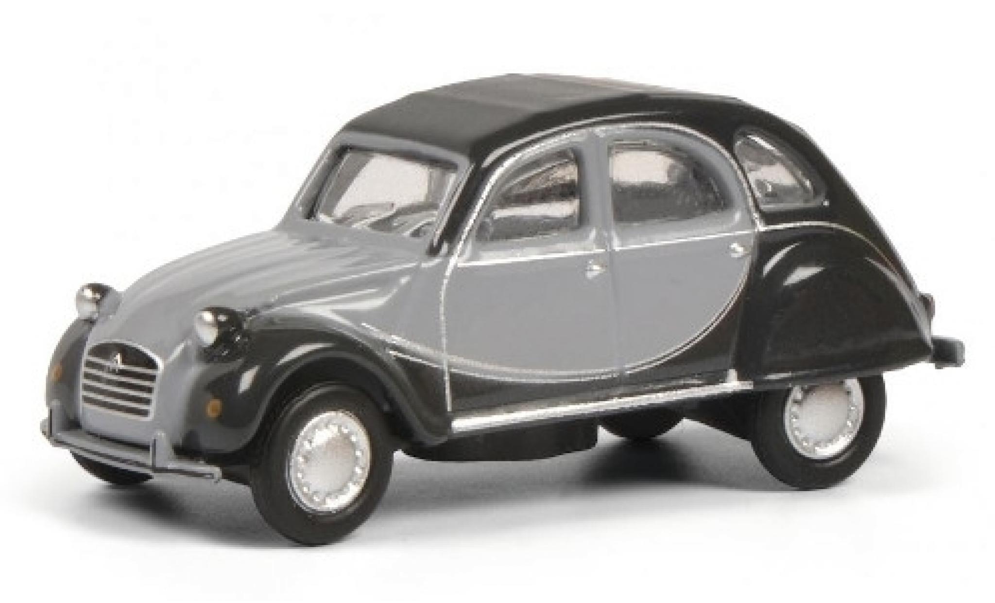 Citroen 2CV 1/87 Schuco 6 Charleston matt-grigio/grigio modellino in miniatura