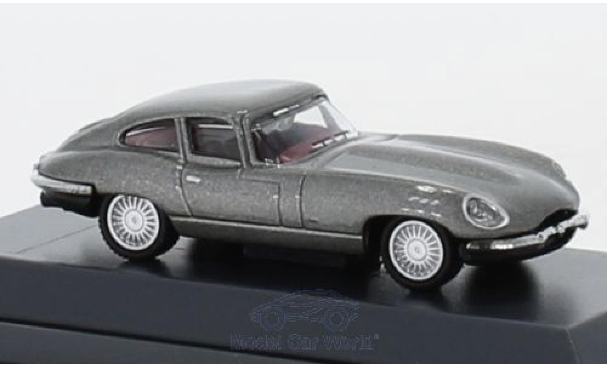 Jaguar E-Type 1/87 Schuco Coupe grigio modellino in miniatura
