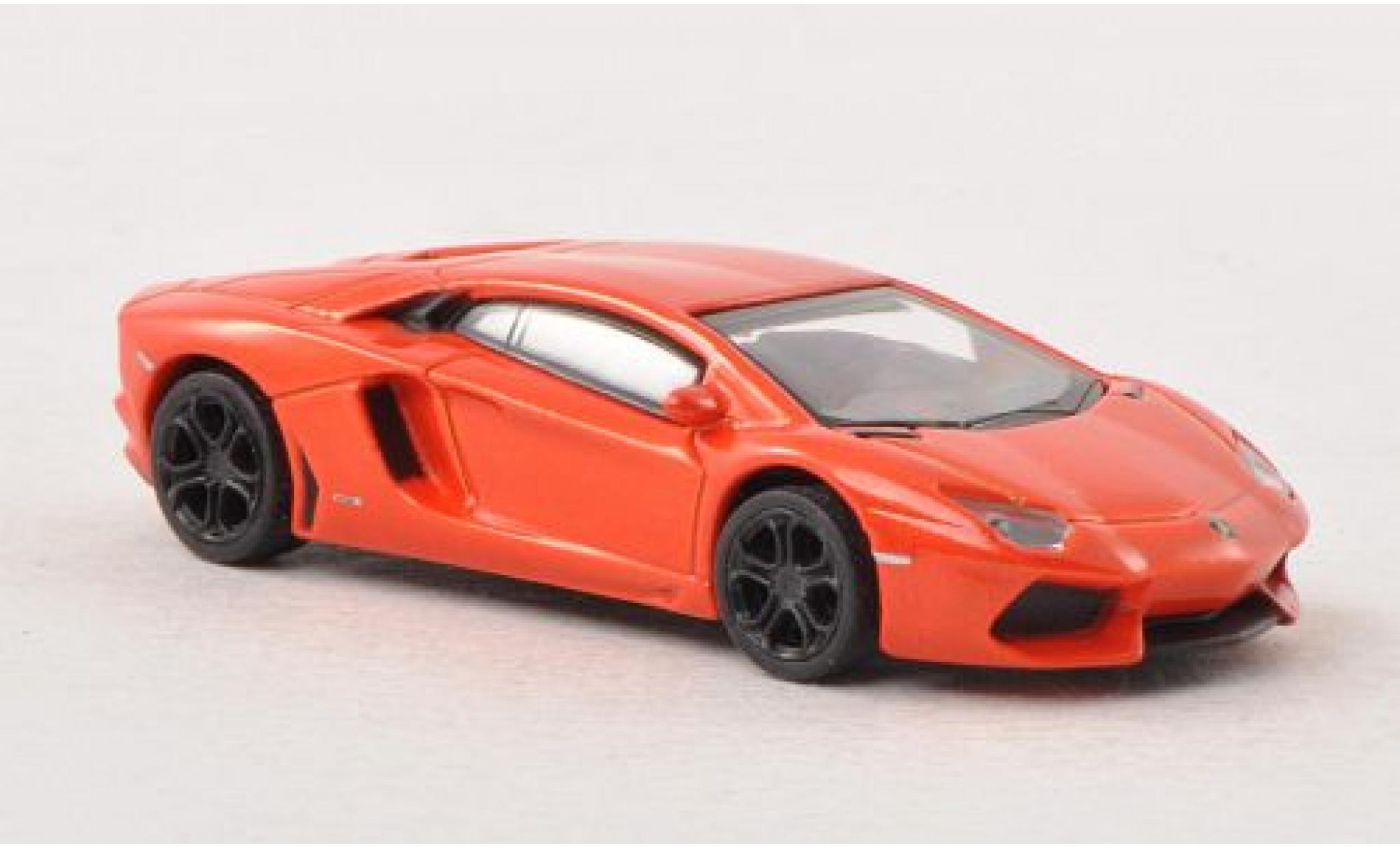 Lamborghini Aventador 1/87 Schuco LP 700-4 metallico orange modellino in miniatura