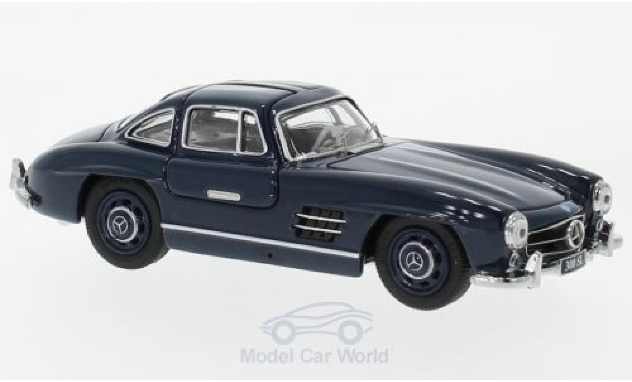 Mercedes 300 SL 1/43 Schuco SL Coupe (W198) blu modellino in miniatura