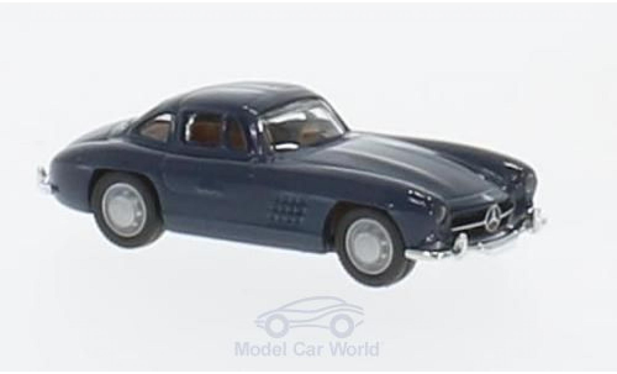 Mercedes 300 SL 1/87 Schuco SL blu modellino in miniatura