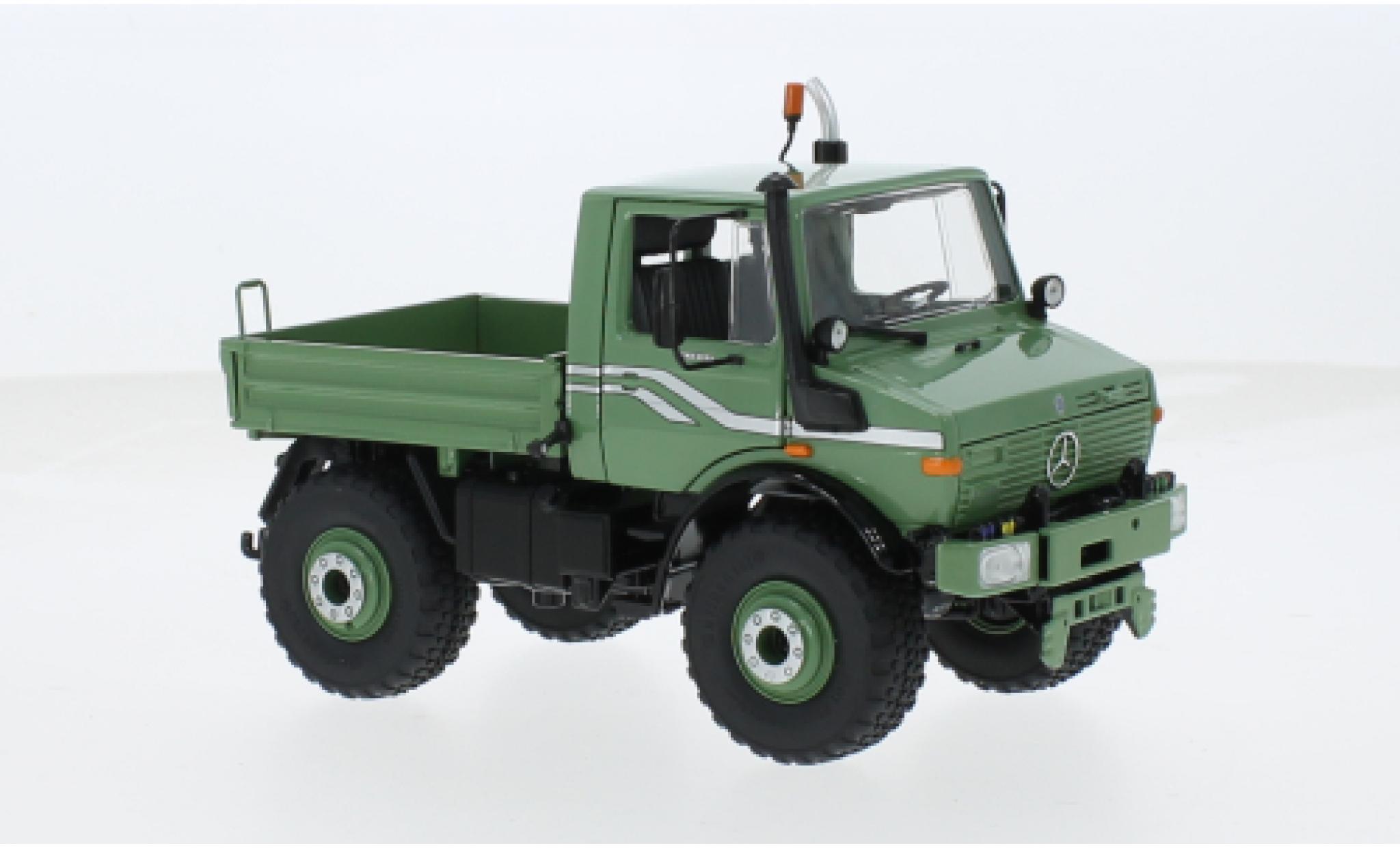 Mercedes Unimog 1/32 Schuco U1600 grün 1:32 modellino in miniatura