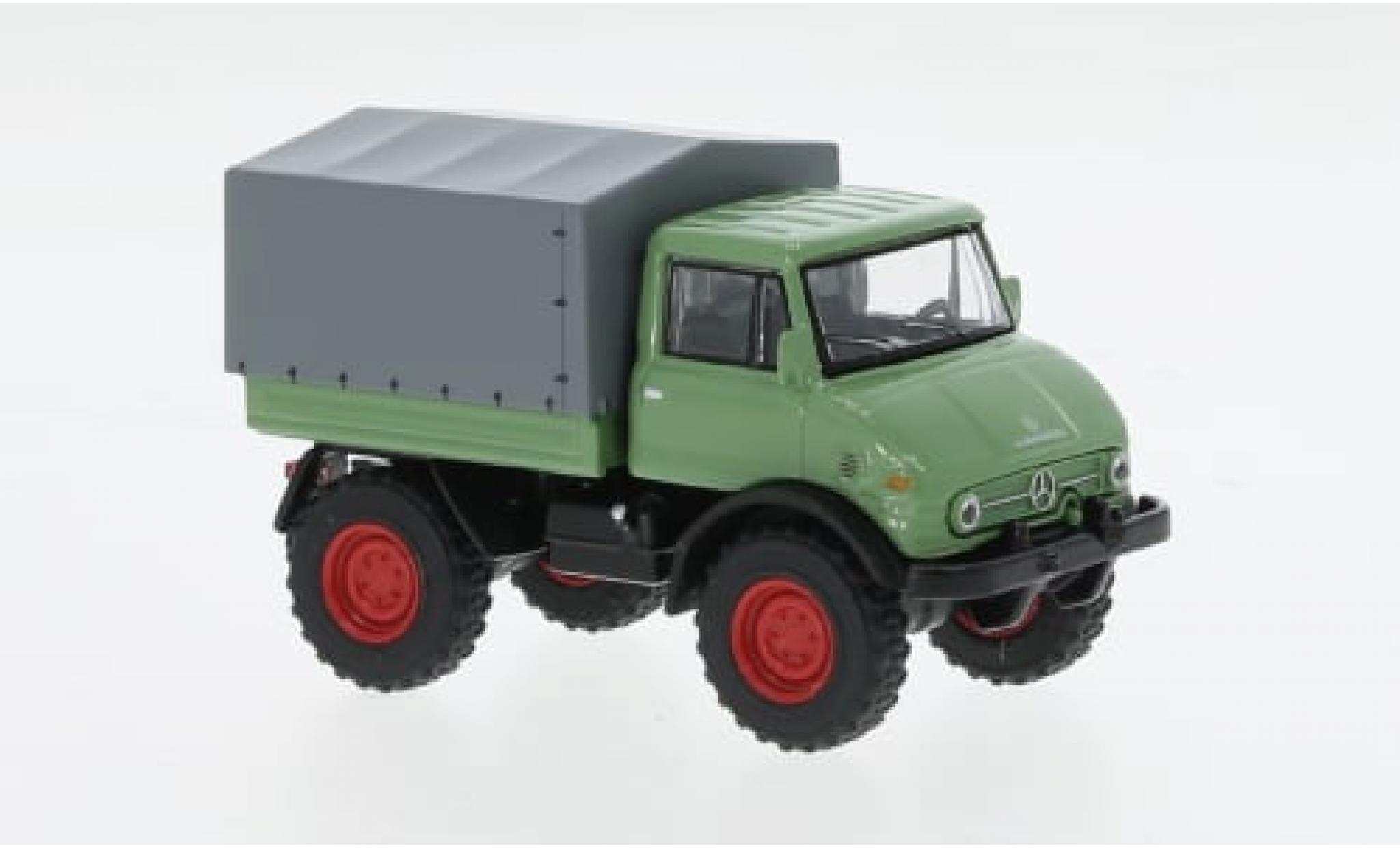 Mercedes Unimog 1/64 Schuco U406 grün 1:64 modellino in miniatura