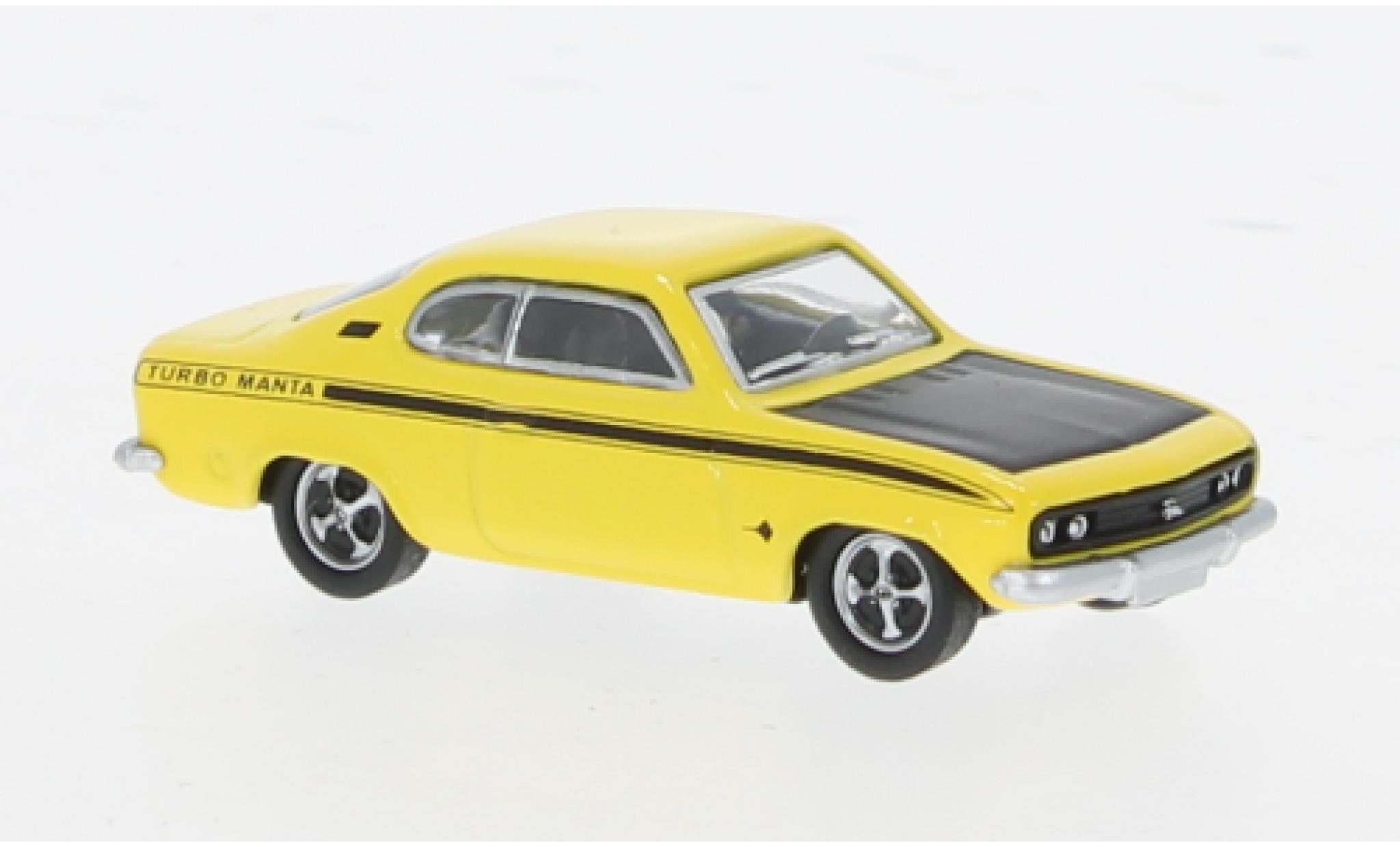 Opel Manta 1/87 Schuco A Turbo gelb 1:87 modellino in miniatura