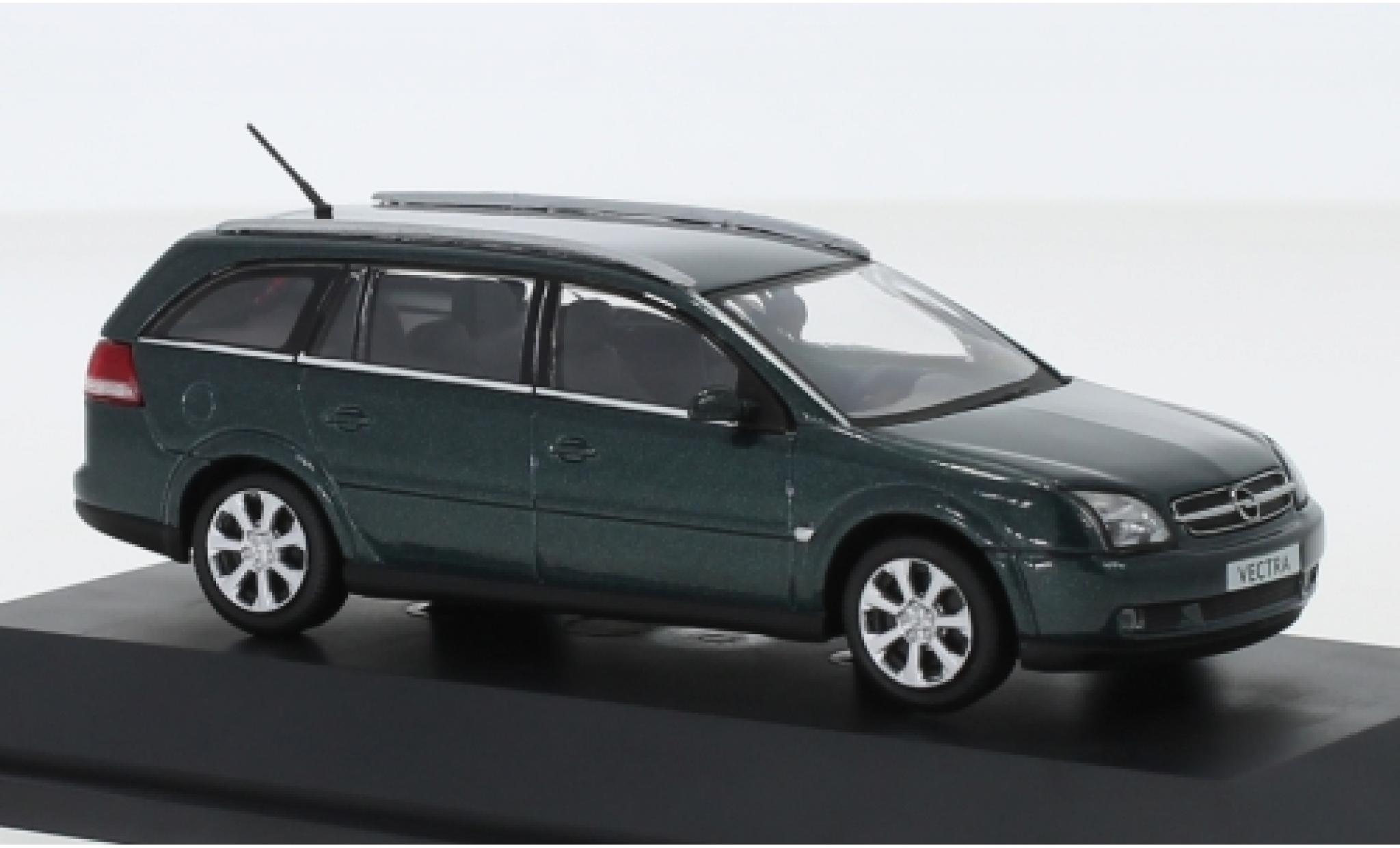 Opel Vectra 1/43 Schuco C Caravan metallico verde 2004 modellino in miniatura