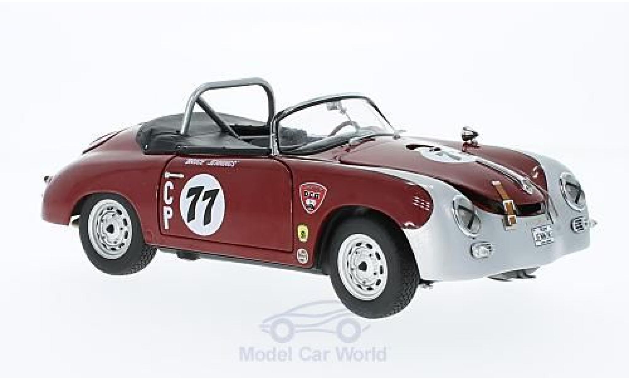 Porsche 356 1/18 Schuco A Carrera GT Speedster No.77 Bridgehampton 1963 B.Jennings ohne Vitrine modellino in miniatura