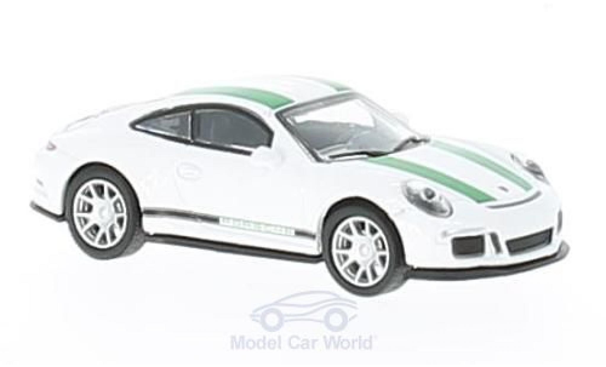 Porsche 991 R 1/87 Schuco 911 () R bianco/verde modellino in miniatura