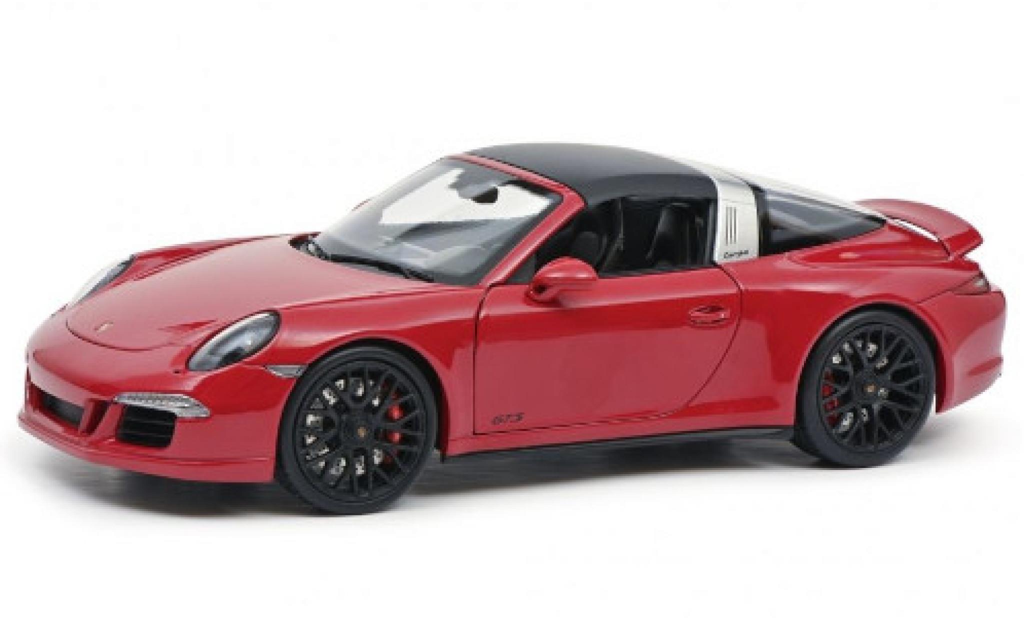 Porsche 991 Targa 1/18 Schuco 911 Carrera 4 GTS Targa (.1) rosso 2014 toit détachable modellino in miniatura