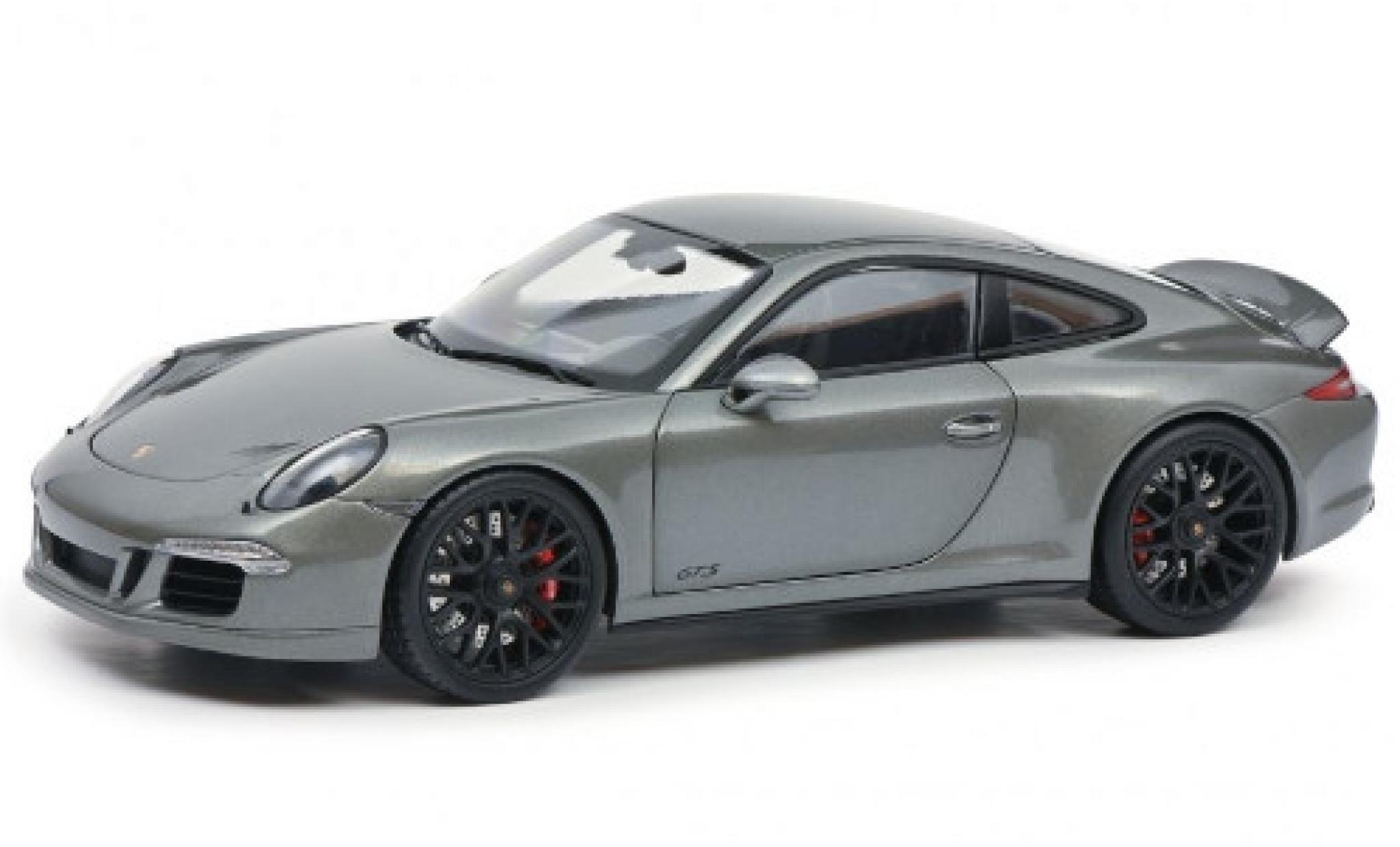 Porsche 991 GTS 1/18 Schuco 911 Carrera GTS (.1) metallico grigio 2014 modellino in miniatura