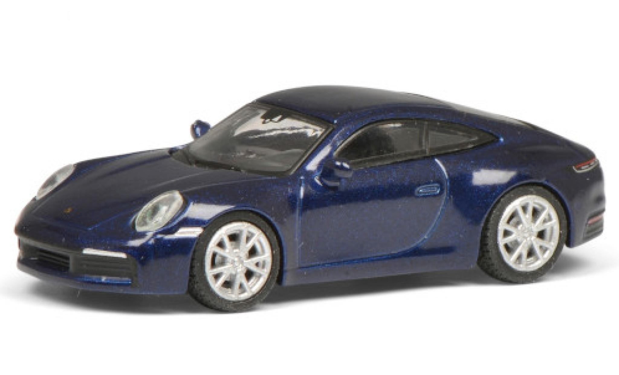 Porsche 992 S 1/87 Schuco 911 Carrera S () metallico blu modellino in miniatura