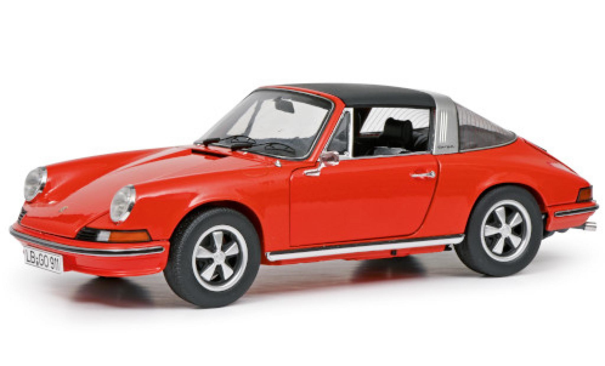 Porsche 911 1/18 Schuco S Targa orange 1973 modellino in miniatura